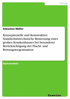 Konzeptionelle und Konstruktive brandschutztechnische Bemessung eines großen Krankenhauses bei besonderer Berücksichtigung der Flucht- und Rettungswegesituation - Müller, Sebastian