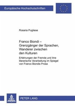 Cover Franco Biondi - Grenzgänger der Sprachen, Wanderer zwischen den Kulturen