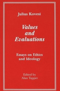 Values and Evaluations - Tapper, Alan