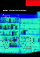 Jahrbuch der Deutschen Bibliotheken - Verein Deutscher Bibliothekare