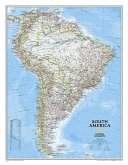 National Geographic South America Wall Map - Classic - Laminated (23.5 X 30.25 In)