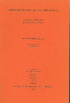 Deutsches Mittelalter. Kritische Studientexte / Die Briefe Heinrichs IV