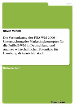 Die Vermarktung der FIFA WM 2006 - Untersuchung des Marketingkonzeptes für die Fußball-WM in Deutschland und Analyse wirtschaftlicher Potentiale für Hamburg als Ausrichterstadt - Menzel, Oliver