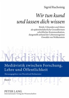 Wir tun kund und lassen dich wissen» - Rachoinig, Sigrid