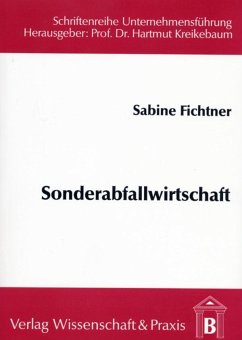 Cover Sonderabfallwirtschaft als Handlungsfeld des Ökonomen.
