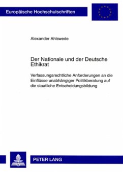 Der Nationale und der Deutsche Ethikrat - Ahlswede, Alexander