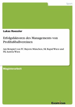 Erfolgsfaktoren des Managements von Profifußballvereinen - Roessler, Lukas