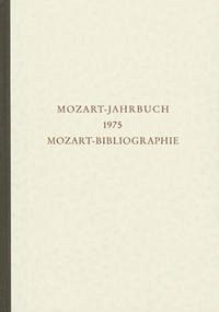 Mozart-Jahrbuch / Mozart-Jahrbuch 1975