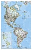 National Geographic the Americas Wall Map - Classic - Laminated (23.75 X 36.5 In)