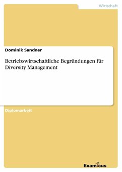 Betriebswirtschaftliche Begründungen für Diversity Management - Sandner, Dominik