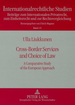 Cross-Border Services and Choice of Law - Liukkunen, Ulla