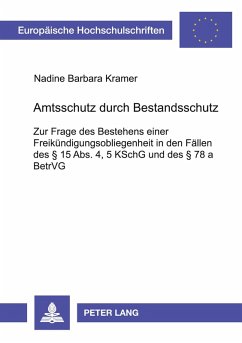 Cover Amtsschutz durch Bestandsschutz