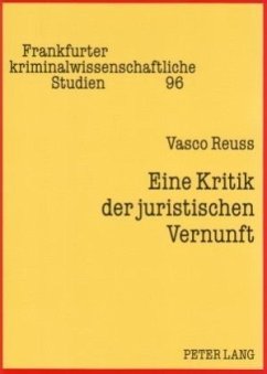 Eine Kritik der juristischen Vernunft - Reuss, Vasco