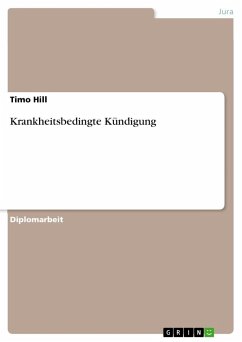 Krankheitsbedingte Kündigung - Hill, Timo