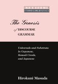 The Genesis of Discourse Grammar The Genesis of Discourse Grammar