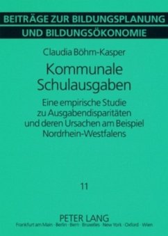 Kommunale Schulausgaben - Böhm-Kasper, Claudia