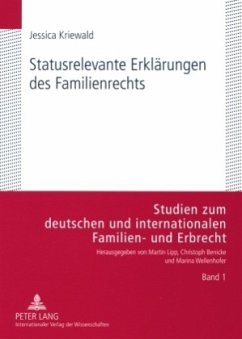 Statusrelevante Erklärungen des Familienrechts - Kriewald, Jessica