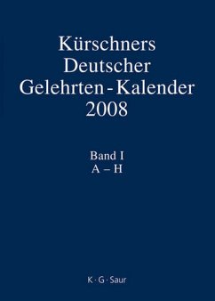 Kürschners Deutscher Gelehrten-Kalender 2009; Band 1 - 4 zus. Bio-bibliographisches Verzeichnis deutschsprachiger Wissenschaftler der Gegenwart. - Schniederjürgen, Axel (Red.)