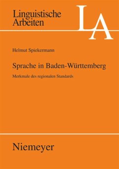 Sprache in Baden-Württemberg: Merkmale des regionalen Standards Helmut Spiekermann Author