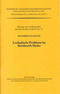 Lexikalische Probleme in Sinnbezirk Hyäne - Ullmann, Manfred