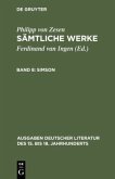 Simson / Philipp von Zesen: Sämtliche Werke Bd 8