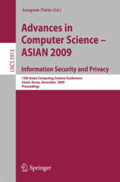 Advances in Computer Science, Information Security and Privacy - Datta, Anupam (Bandherausgegeber)