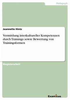 Vermittlung interkultureller Kompetenzen durch Trainings sowie Bewertung von Trainingsformen - Hintz, Jeannette