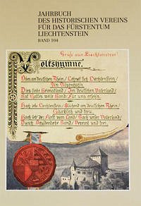 Jahrbuch des Historischen Vereins für das Fürstentum Liechtenstein - Historischer Verein für das Fürstentum Lichtenstein