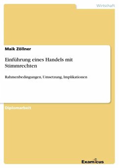 Einführung eines Handels mit Stimmrechten - Zöllner, Maik