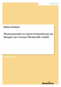 Wissenstransfer in einem Verkaufsteam am Beispiel der Getzner Werkstoffe GmbH - Strohmer, Barbara