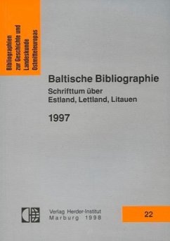 Cover Baltische Bibliographie 1997