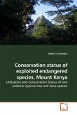 Conservation status of exploited endangered species, Mount Kenya