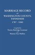 Marriage Record of Washington County,... - Bild 1