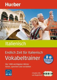 Endlich Zeit für Italienisch - Vokabeltrainer, m. 1 Audio-CD, m. 1 Buch - Rudolph, Hildegard