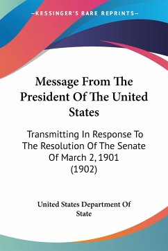 Message From The President Of The United States - United States Department Of State