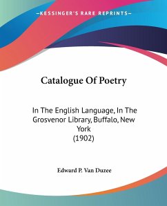 Catalogue Of Poetry