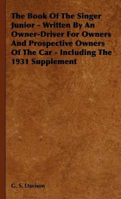 Cover The Book of the Singer Junior - Written by an Owner-Driver for Owners and Prospective Owners of the Car - Including the 1931 Supplement