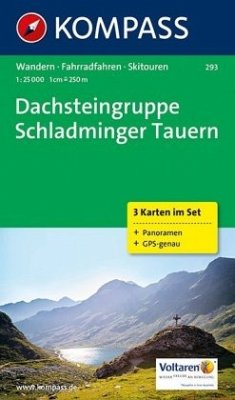 Kompass Karte Dachsteingruppe, Schladminger Tauern, 3 Bl. m. Kompass Naturführer Wiesenblumen