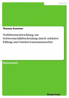 Verfahrensentwicklung zur Schwermetallabscheidung durch selektive Fällung und Selektivionenaustauscher - Kommer, Thomas
