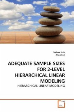 ADEQUATE SAMPLE SIZES FOR 2-LEVEL HIERARCHICAL LINEAR MODELING - Shih, Tsehua