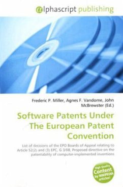 Software Patents Under The European Patent Convention