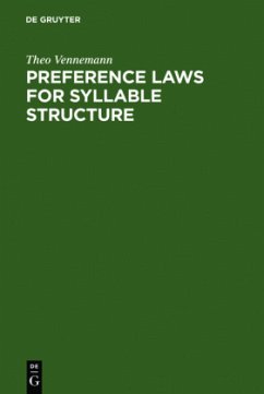 Preference Laws for Syllable Structure - Vennemann, Theo