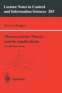 Macrosystems Theory and its Applications - Popkov, Yury S.