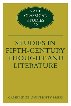 Studies in Fifth Century Thought and Literature - Parry, Adam; Adam, Parry