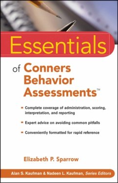 Essentials of Conners Behavior Assessments - Sparrow, Elizabeth P.