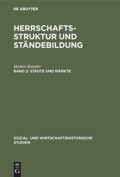 Städte und Märkte - Knittler, Herbert