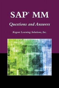 Sap(r) MM Questions and Answers - Kogent Learning Solutions