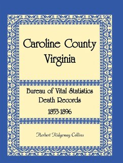 Caroline County, Virginia Bureau of Vital Statistics Death Records, 1853-1896 - Collins, Herbert Ridgeway