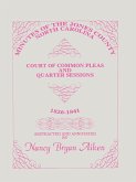 Minutes of the Jones County, North Carolina, Court of Common Pleas and Quarter Sessions, 1826-1841