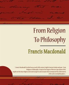 From Religion To Philosophy - Cornford, Francis Macdonald